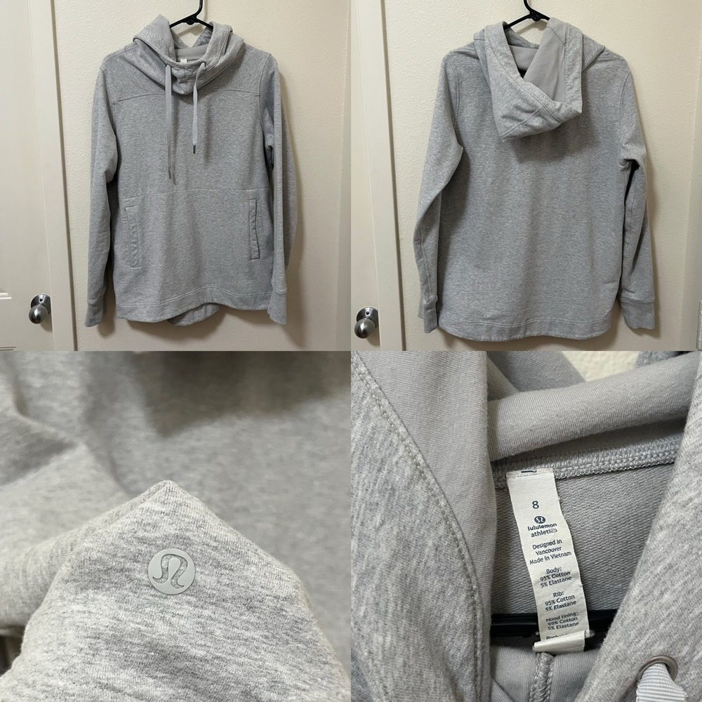 Lululemon Split Pullover Heathered Light Grey / S… - image 5